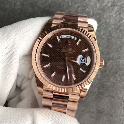 gold rolex with brown face|brown dial Rolex.